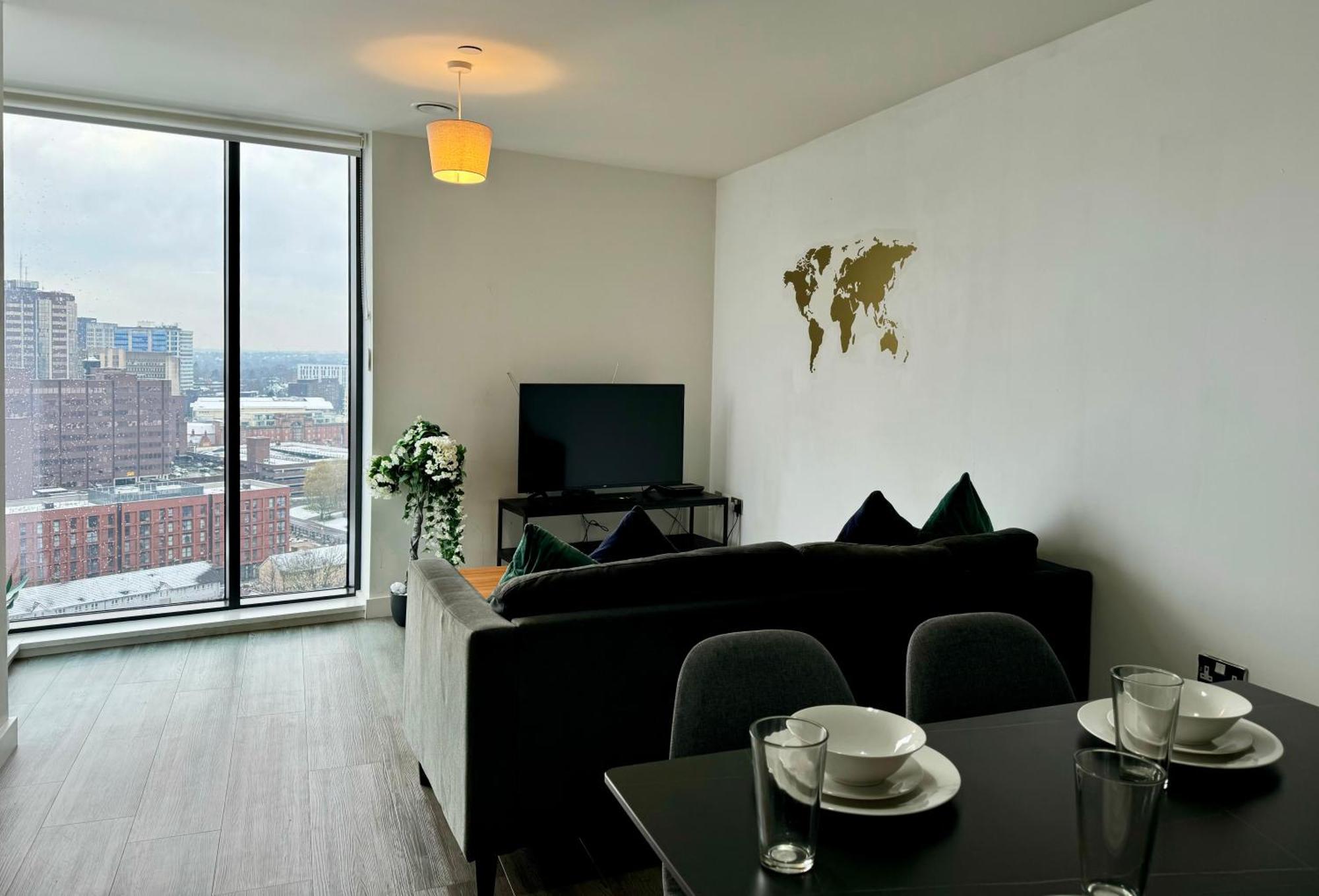 Premium Deals L Last-Minute Stay L 4 Min Walk To Birmingham Central Library L 18Th Floor 2 Bed 2 Bath City Centre Penthouse With Gym & Netflix By Jvt Short Lets ภายนอก รูปภาพ